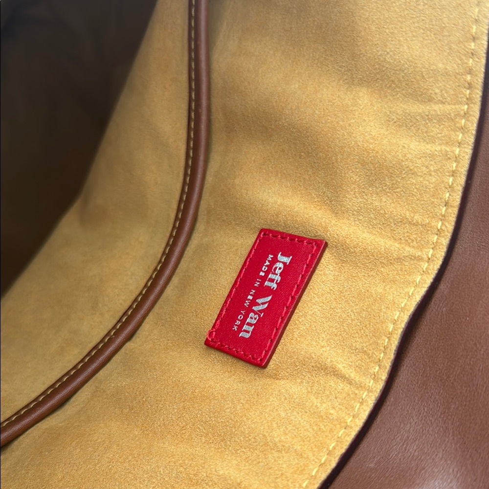 Jeff Wan Brown Structured Leather Backpack - image 4